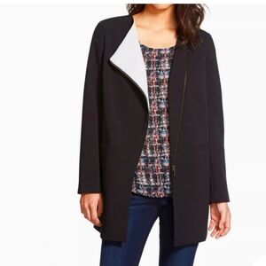 Halogen Black / Gray Front Zip Topper